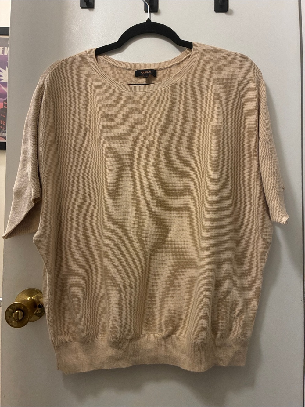 Quince Women’s Cotton Cashmere Dolman Sleeve Sweater - Oatmeal - Quiet Luxury
